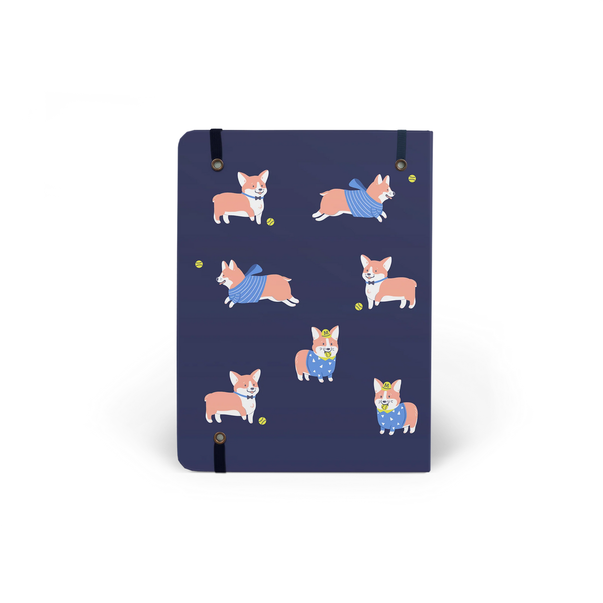 Mossery - Notebook/Planner Cover - Corgi Navy *Pre-order