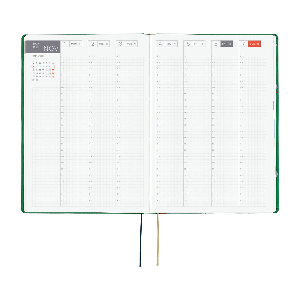 Hobonichi - Techo HON 2027 - A5 Bow & Tie: Sheep Sheep Sheep