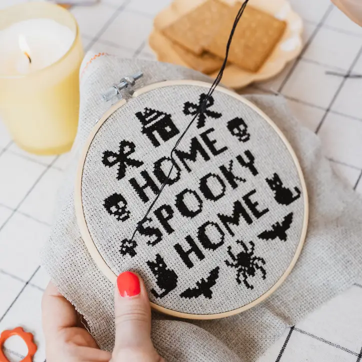 Cotton Clara Home Spooky Home Cross Stitch Kit