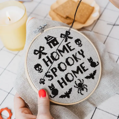 Cotton Clara Home Spooky Home Cross Stitch Kit