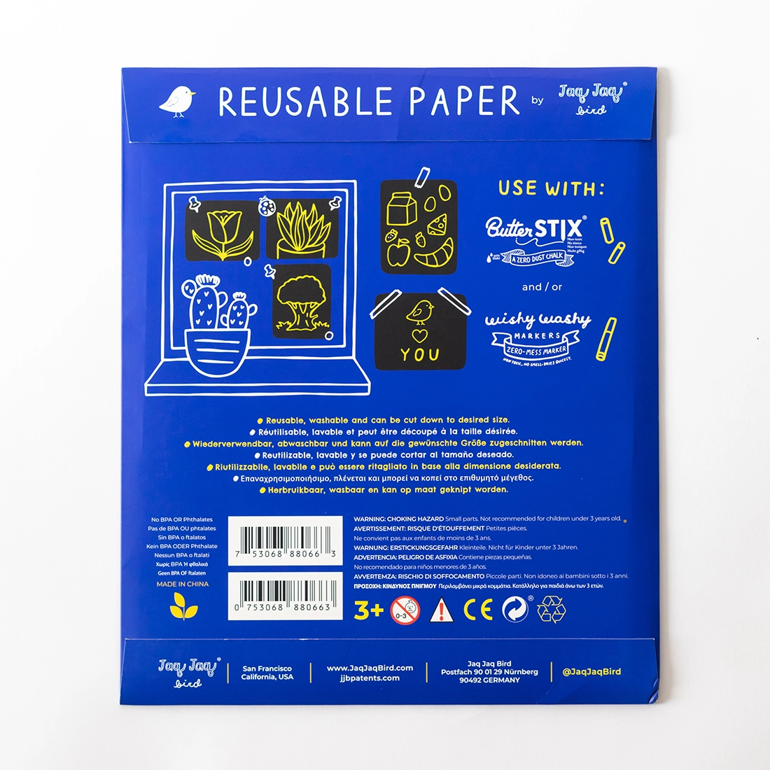 Jaq Jaq Bird - Reusable & Erasable Paper - 10 Pack