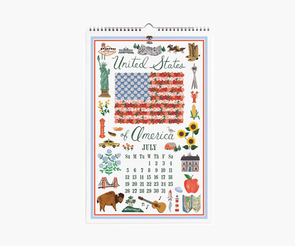Rifle Paper Co. 2026 World Travel Wall Calendar