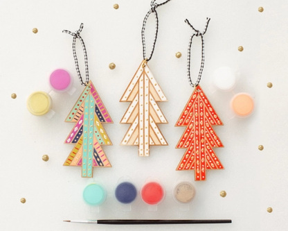 Jill Makes - Diy Paint Your Own Christmas Tree Ornament Kit