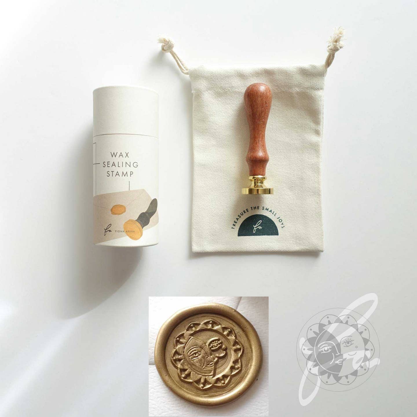 Fiona Ariva Wax Seal Stamp with Handle