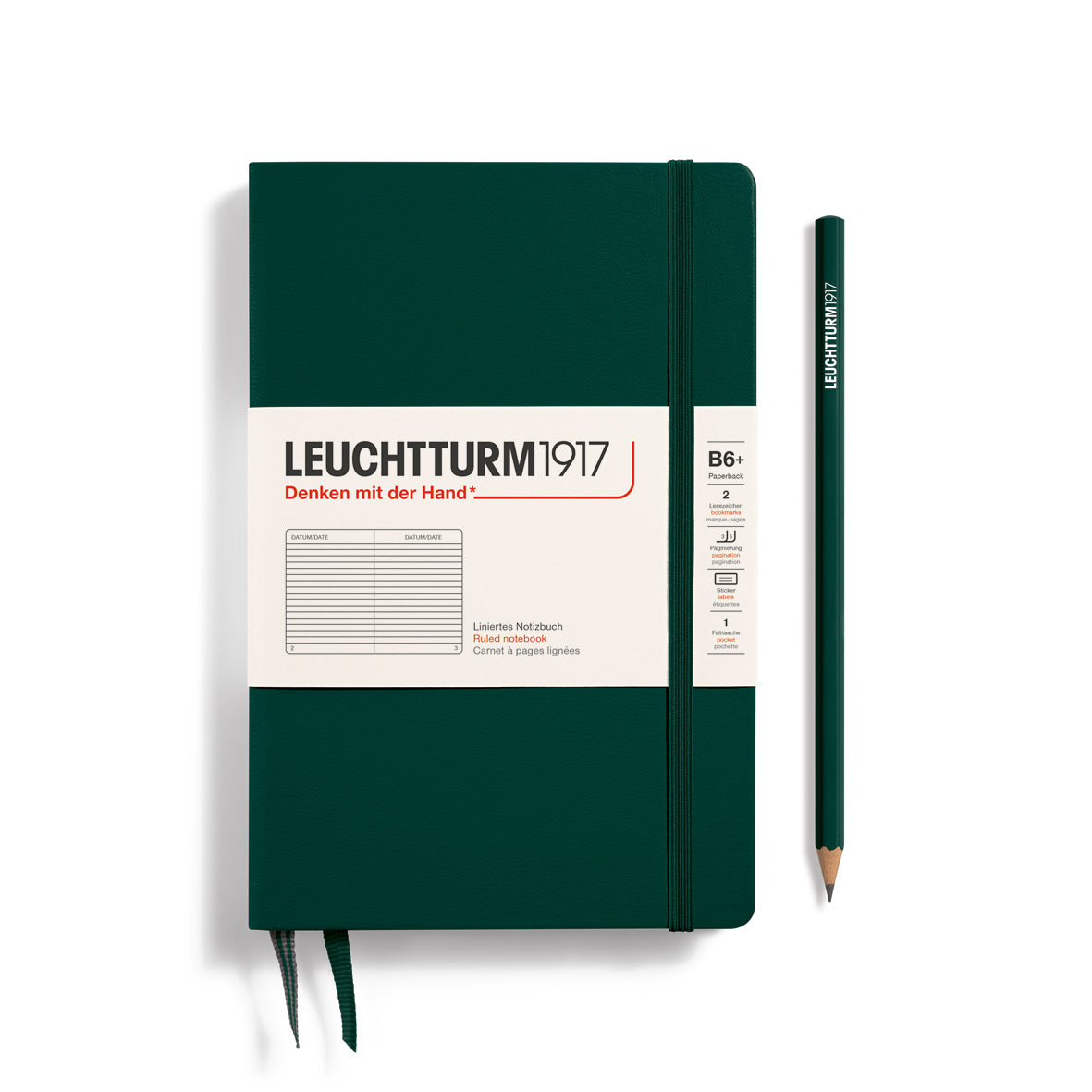 Leuchtturm1917 - B6+ Paperback Hardcover Ruled Notebook
