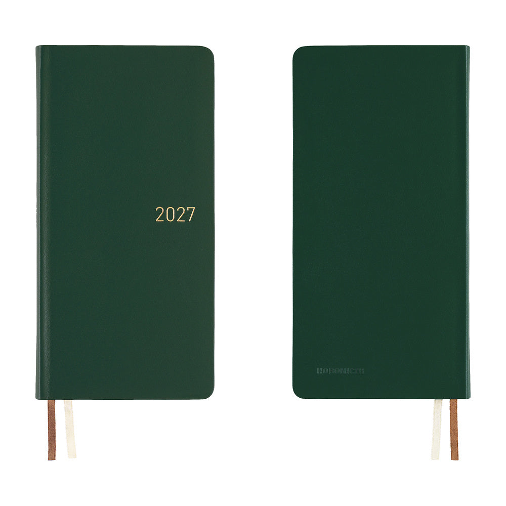 Hobonichi - Techo 2027 Weeks - Leather: Forest Green *Pre-order