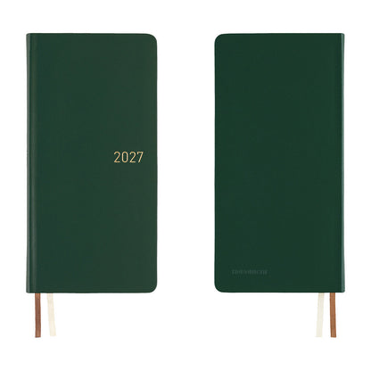 Hobonichi - Techo 2027 Weeks - Leather: Forest Green *Pre-order