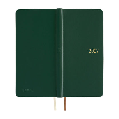 Hobonichi - Techo 2027 Weeks - Leather: Forest Green *Pre-order
