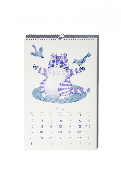 Bromstad Printing Co. Risograph Wall Calendar - Butterfly Days