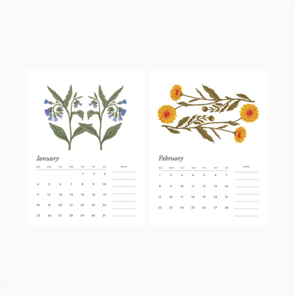 Botanica Paper Co. - 2026 Botanical Art Desk Calendar