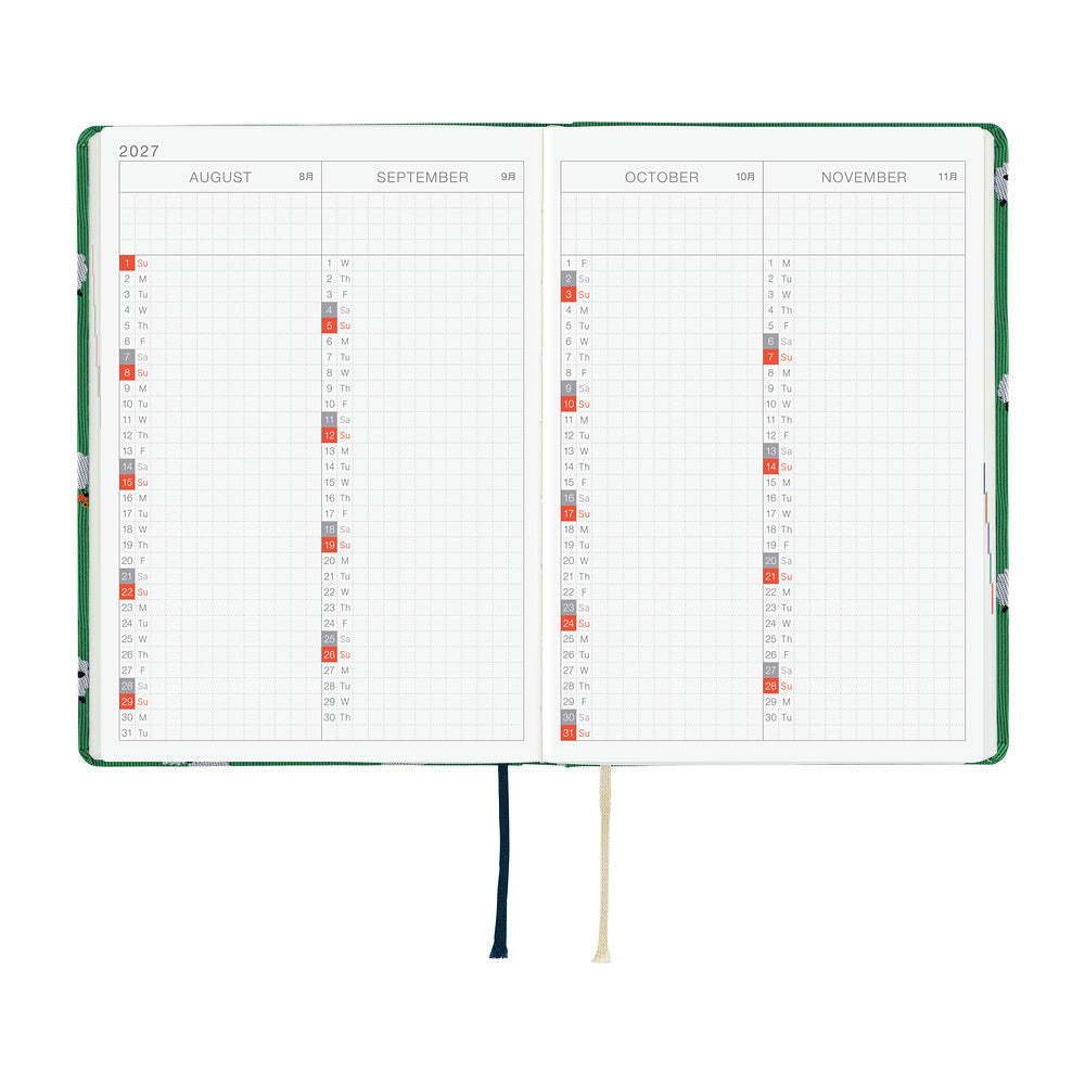 Hobonichi - Techo HON 2027 - A6 Bow & Tie: Sheep Sheep Sheep