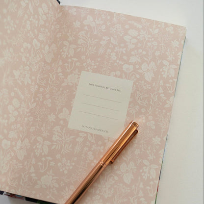 Botanica Paper Co. - Linen Bound Journal -  Poppy