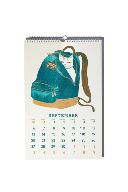 Bromstad Printing Co. Risograph Wall Calendar - Butterfly Days