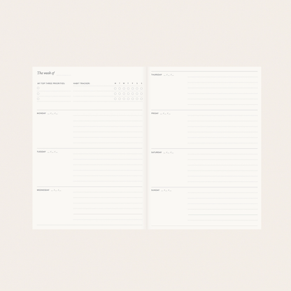 Botanica Paper Co. Reverie Linen-Bound Undated Planner