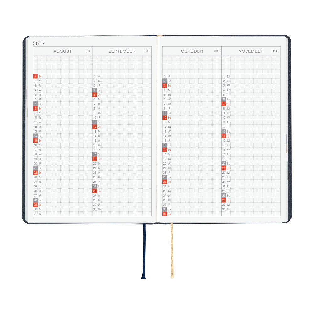 Hobonichi - Techo HON 2027 - A6 Slash (Navy)