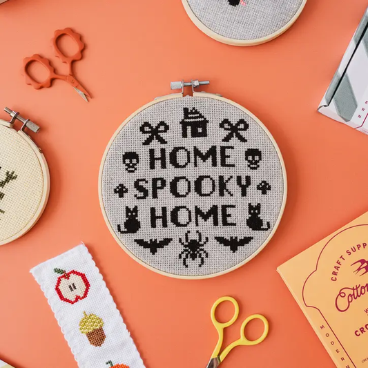 Cotton Clara Home Spooky Home Cross Stitch Kit
