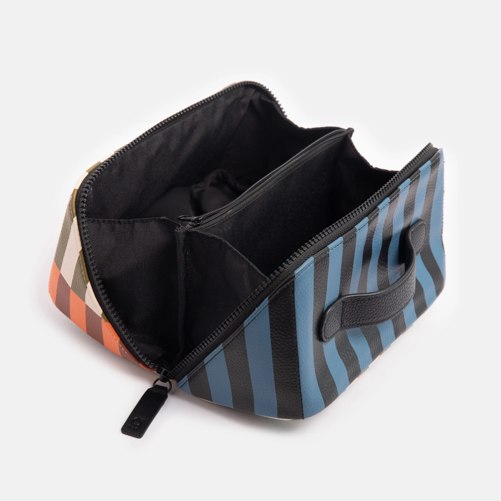 Caroline Gardner Large Stripe Diagonal Zip
