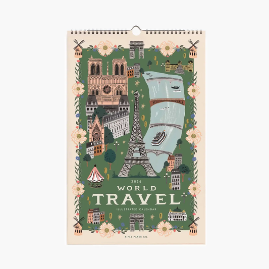Rifle Paper Co. 2026 World Travel Wall Calendar