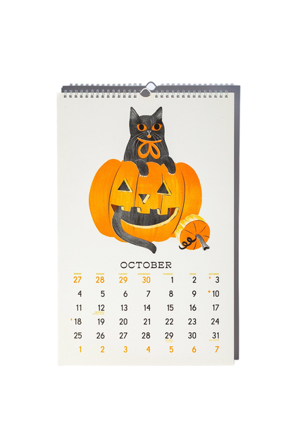 Bromstad Printing Co. Risograph Wall Calendar - Butterfly Days