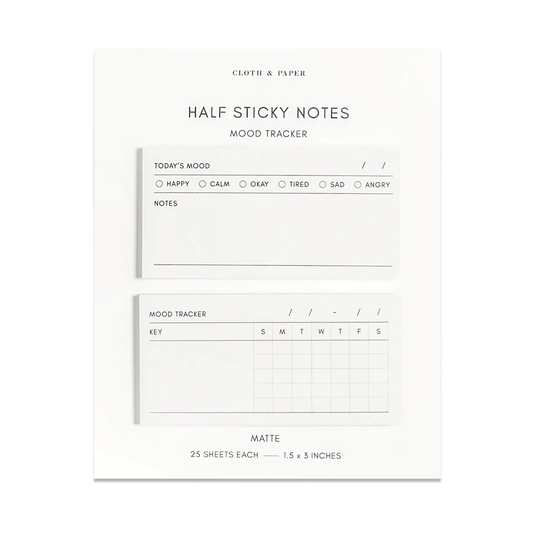 Cloth & Paper Mood Tracker Half Sticky Notes