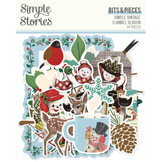 Simple Stories Bits & Pieces - Simple Vintage Flannel Season