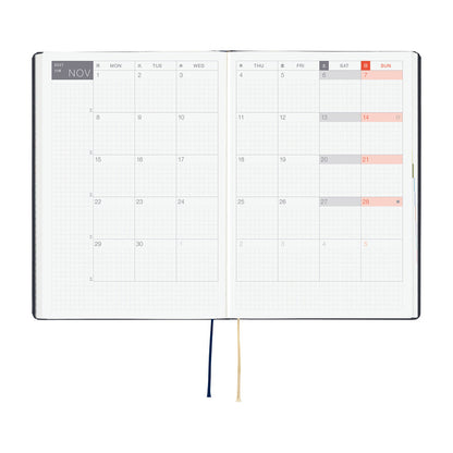 Hobonichi - Techo HON 2027 - A5 Slash (Navy)