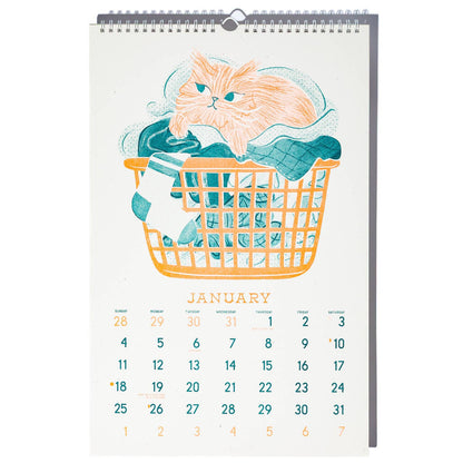 Bromstad Printing Co. Risograph Wall Calendar - Butterfly Days