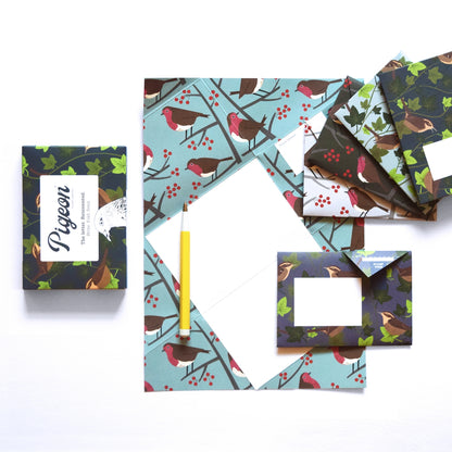 Pigeon Posted Letter Pack - Robin & Wren