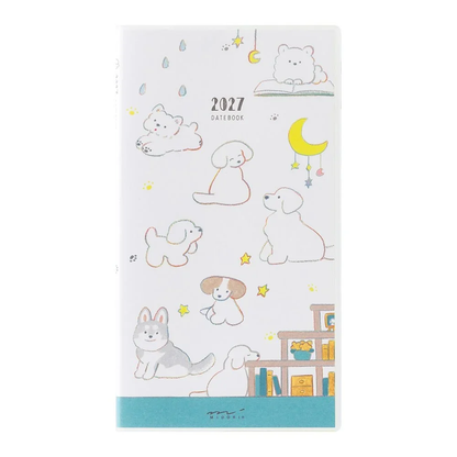 Midori - 2027 Slim Pocket Diary - Dog