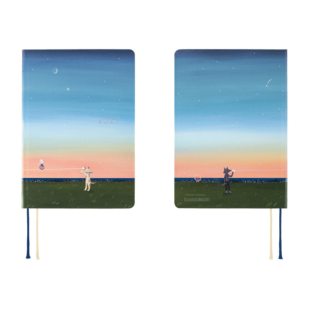 Hobonichi - Techo HON 2027 - A6 Hiroko Kubota: String Telephone Unit the Moon is Full