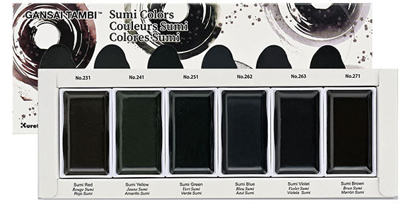 Kuretake Zig Gansai Tambi Set of 6 Watecolors