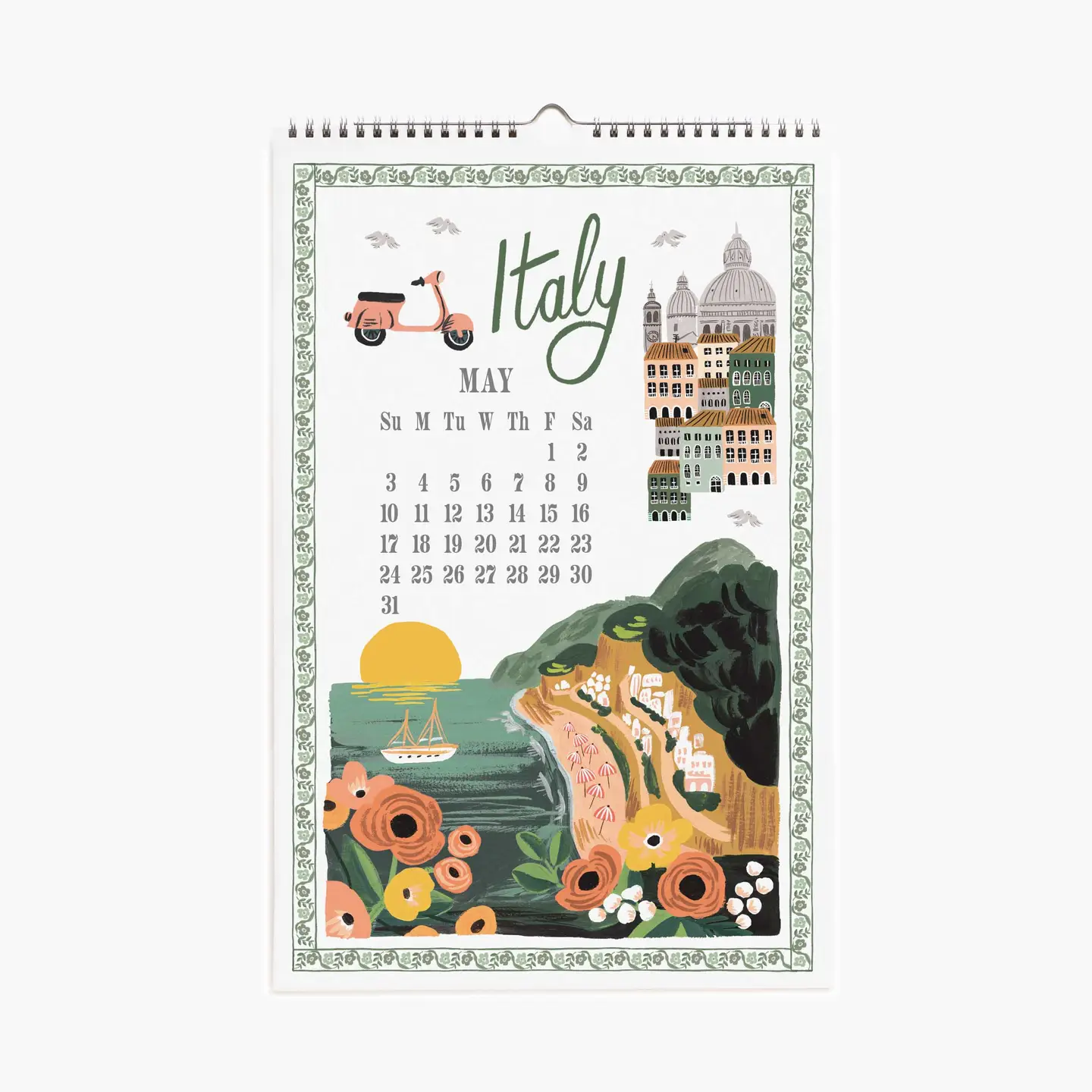 Rifle Paper Co. 2026 World Travel Wall Calendar