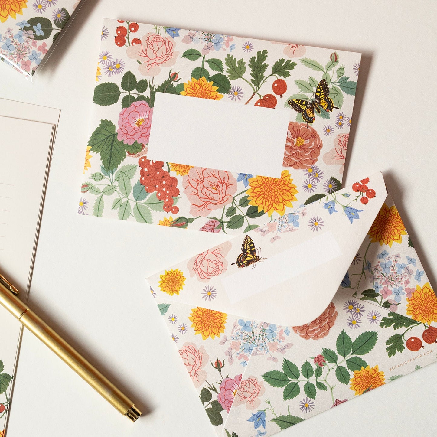 Botanica Paper Co. - Boxed set of 15 Envelopes