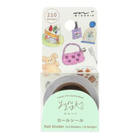 Midori - Yuru Log Sticker Roll - Motifs