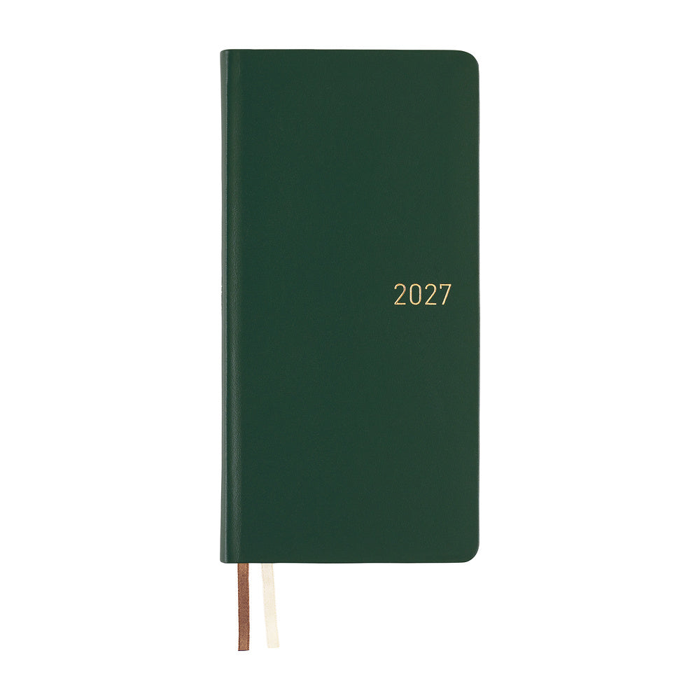 Hobonichi - Techo 2027 Weeks - Leather: Forest Green *Pre-order