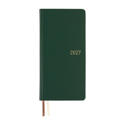 Hobonichi - Techo 2027 Weeks - Leather: Forest Green *Pre-order