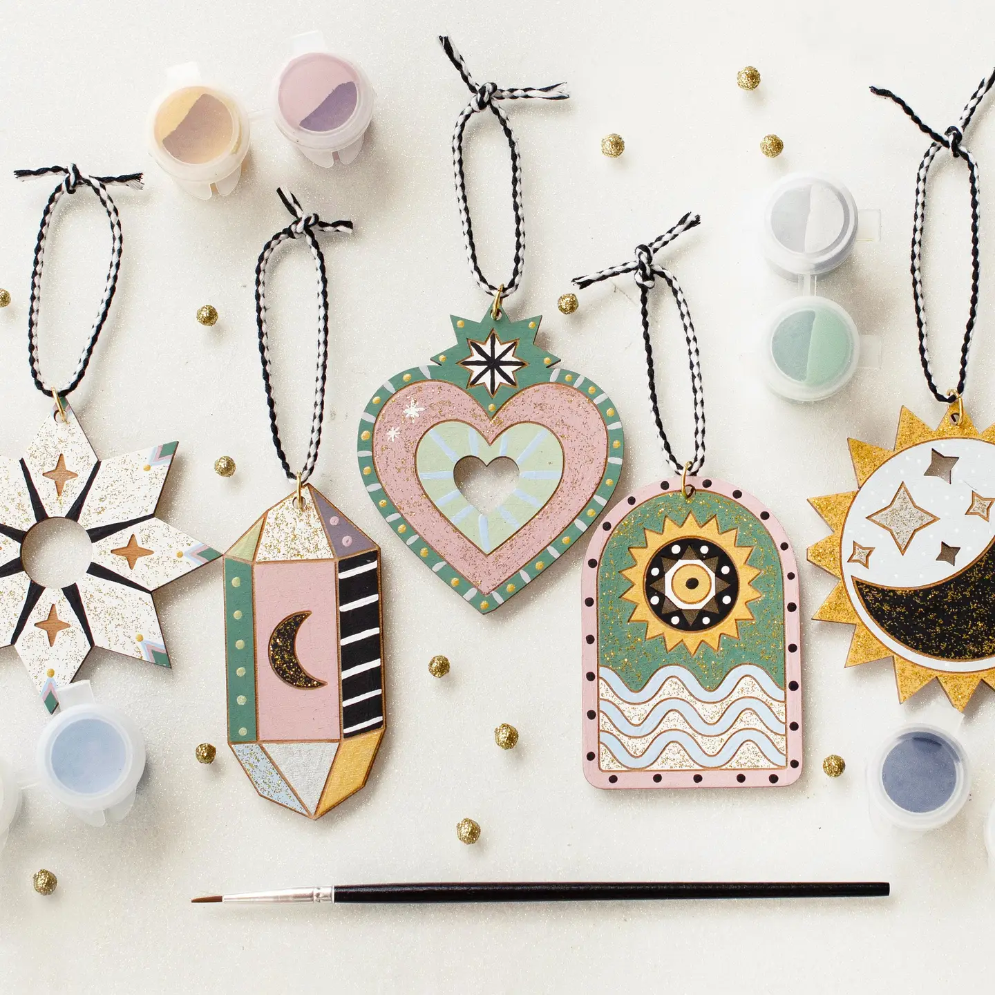 Jill Makes - Paint Your Own Celestial Ornaments Diy Kit