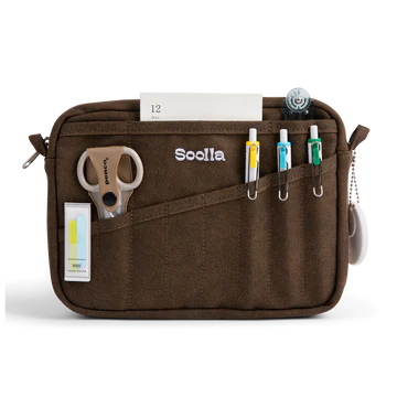 Soolla - The Stationery Pouch - Coffee Bean