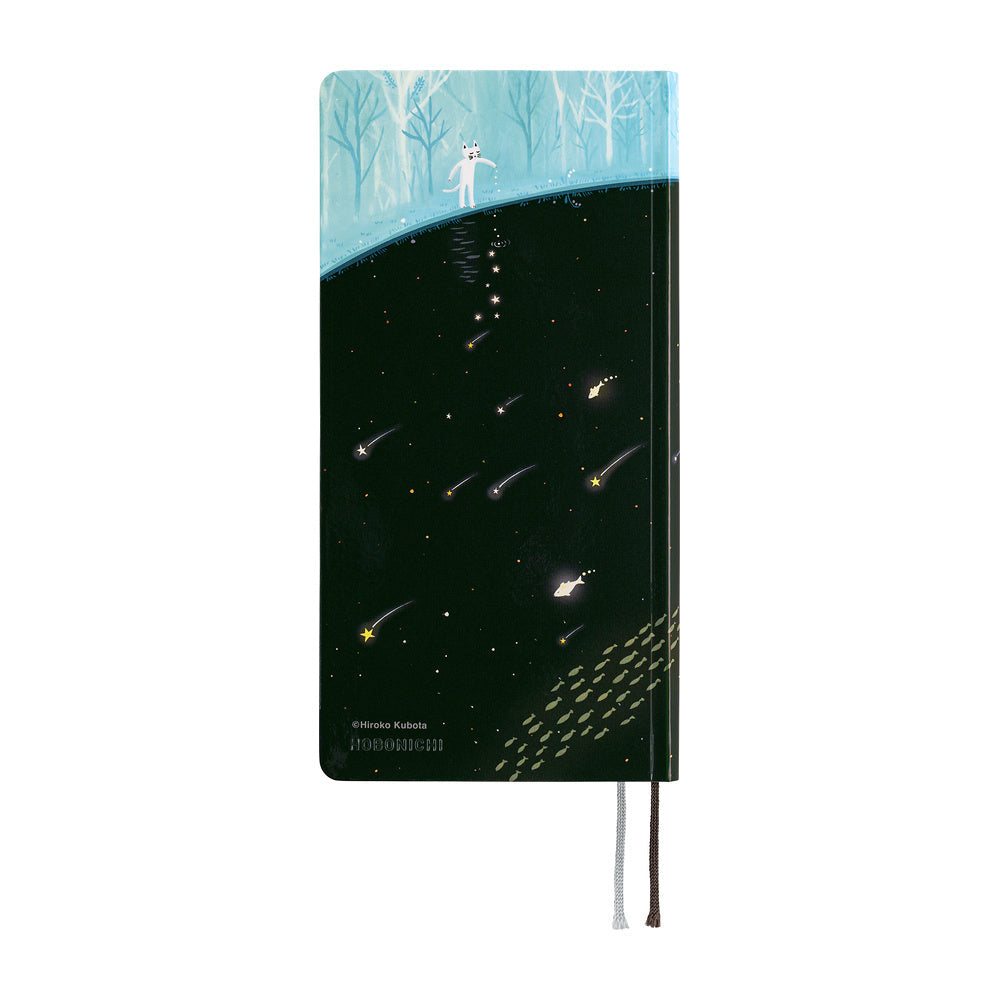 Hobonichi - Techo 2027 Weeks - Hiroko Kubota: Meteor Shower in the Light Blue Forest