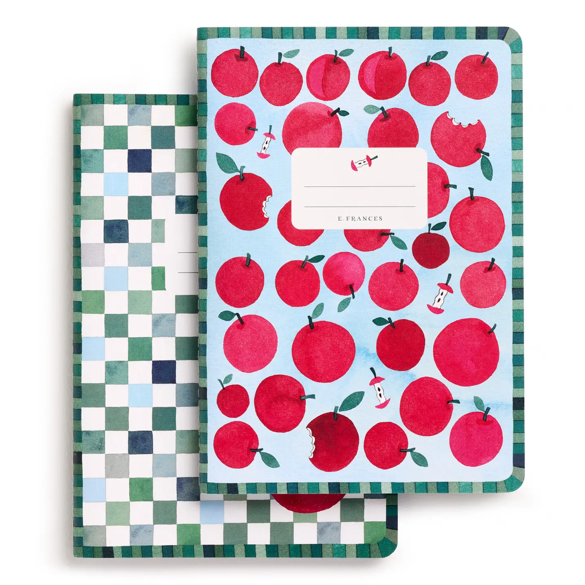 E. Frances Paper - Stitched Notebook - Apple a Day 2-pack