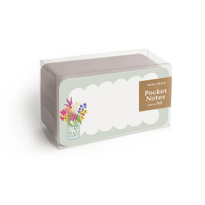 Inklings Paperie -  Pocket Notes™ - Mason Jar Flowers