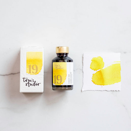 Tom's Studio - Fountain Pen Ink - No. 19 Lemon Yellow