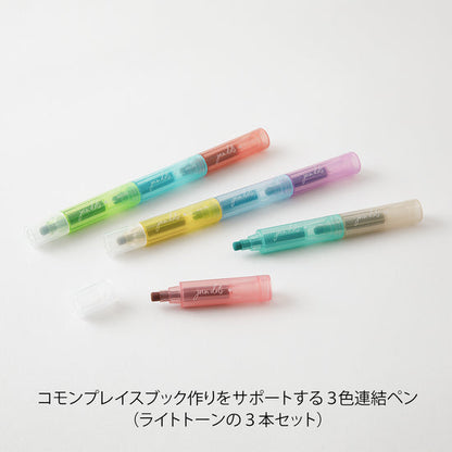 Midori - Connecting Pen Join Dots - 9 Color Set - Light Tone