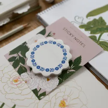 Botanica Paper Co. - Sticky Notes - Blue Roses