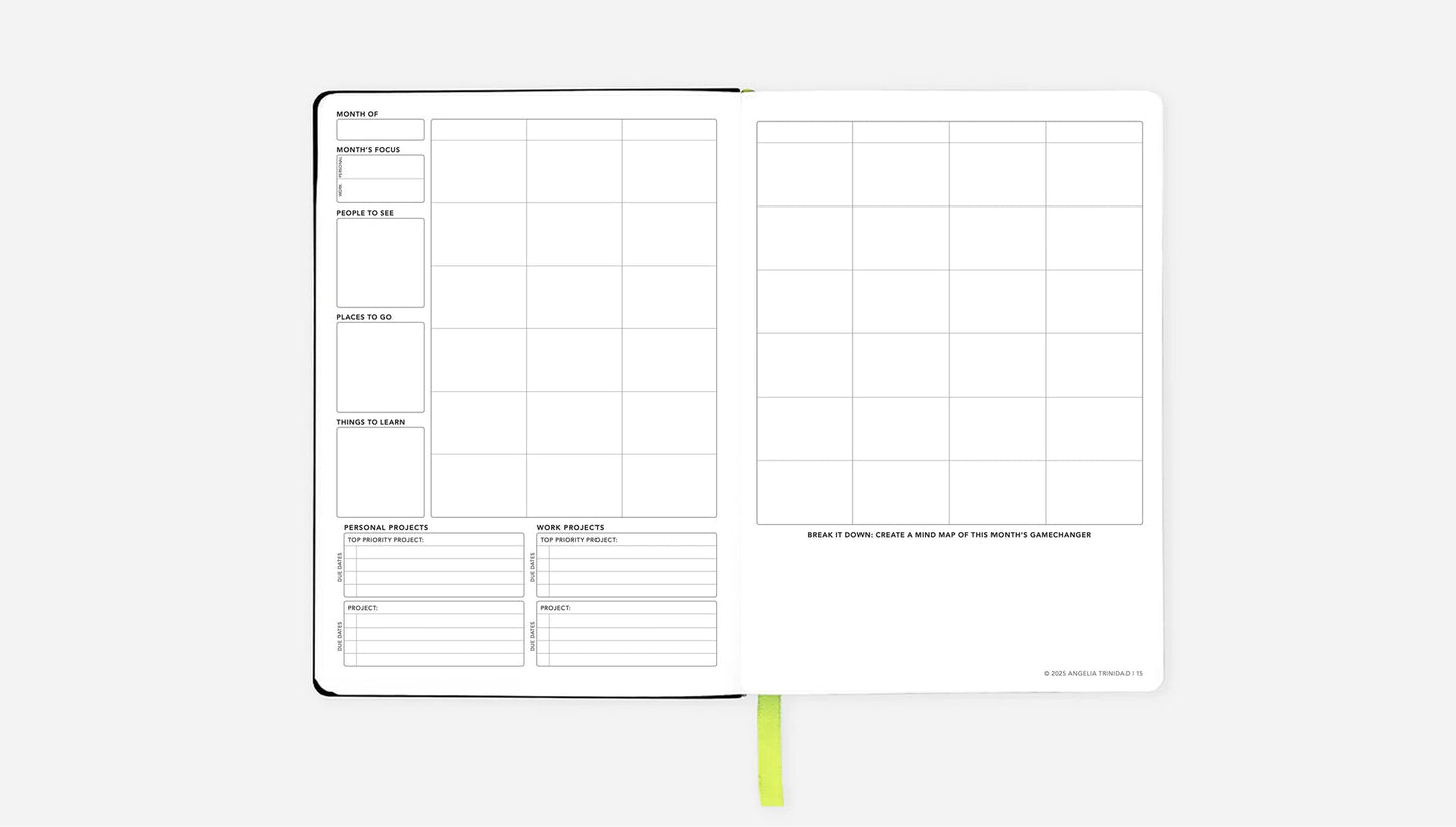 Passion Planner - Undated - Daily Planner - Blossom White