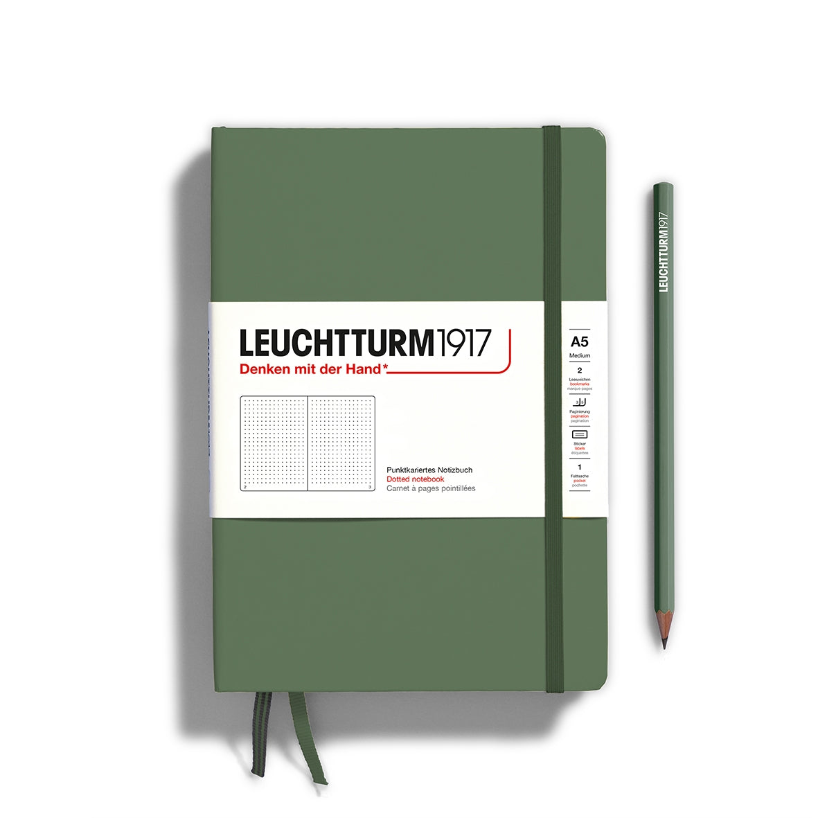 Leuchtturm1917 - A5 Medium Hardcover Dotted Notebook