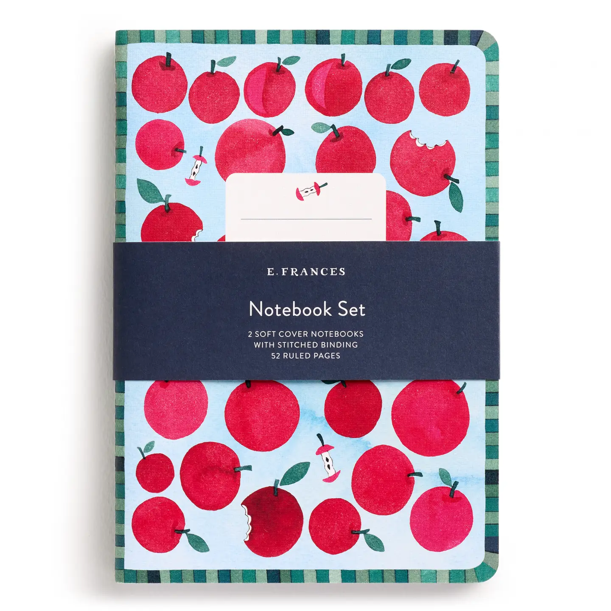 E. Frances Paper - Stitched Notebook - Apple a Day 2-pack