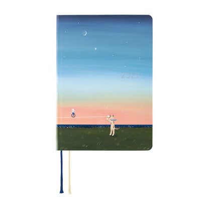 Hobonichi - Techo HON 2027 - A6 Hiroko Kubota: String Telephone Unit the Moon is Full
