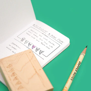 Dapper Notes - Pizza Journal Stamp