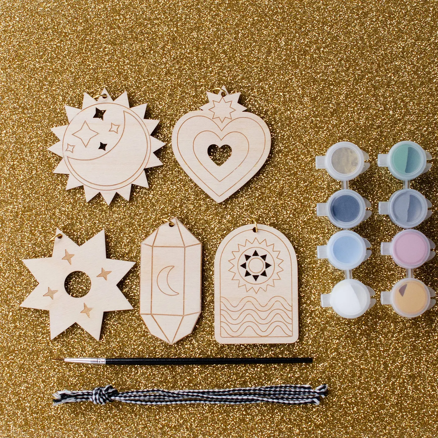 Jill Makes - Paint Your Own Celestial Ornaments Diy Kit